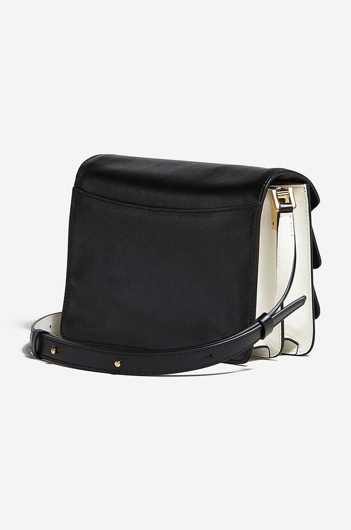 Δερμάτινη τσάντα Marni SBMP0103U3.P2644.Z582N μαύρο AW22