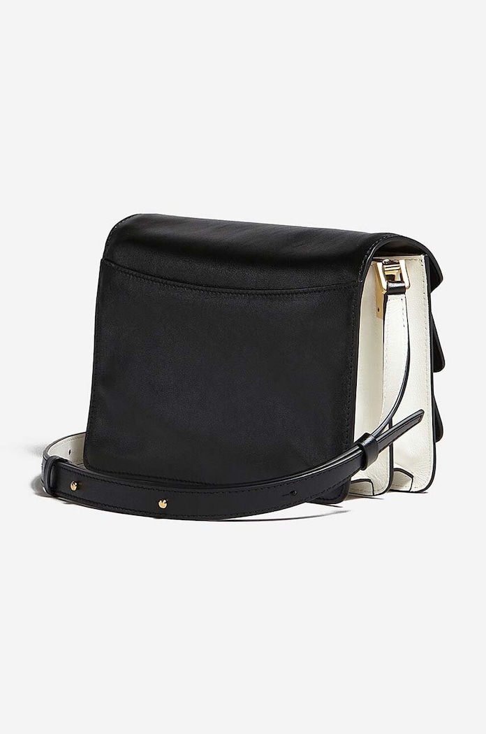 Δερμάτινη τσάντα Marni SBMP0103U3.P2644.Z582N μαύρο AW22
