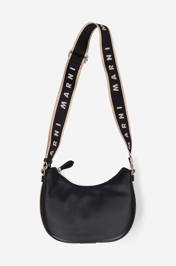 Kožená kabelka Marni SBMP0128U0.LV589.00N99 černá AW22