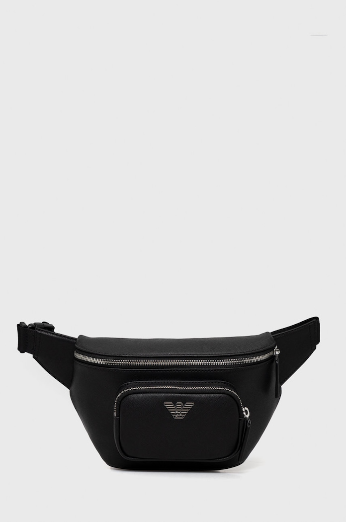 Чанта за кръст Emporio Armani изчистен черен Y4O238.Y138E