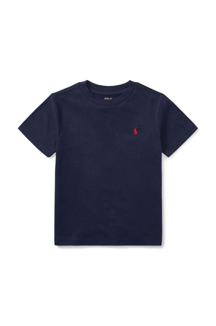 Dječja pamučna majica kratkih rukava Polo Ralph Lauren pamuk mornarsko plava 322832904037