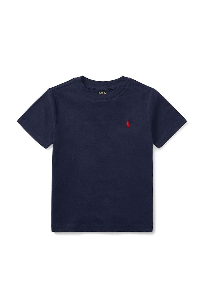 Dječja pamučna majica kratkih rukava Polo Ralph Lauren pamuk mornarsko plava 322832904037