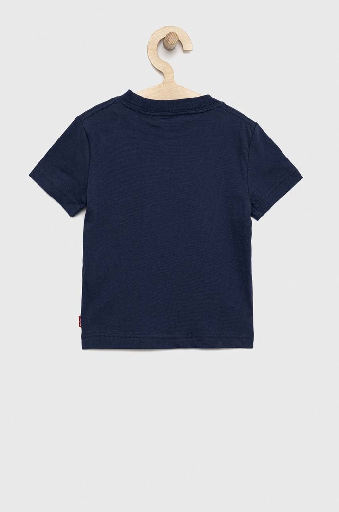 Dětské bavlněné tričko Levi's 8EE539. námořnická modř AW22
