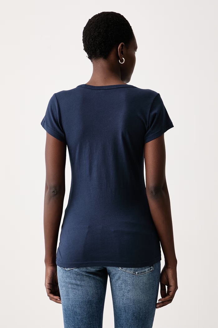Îmbrăcăminte G-Star Tricou basic pentru femei din bumbac D21314.4107 bleumarin