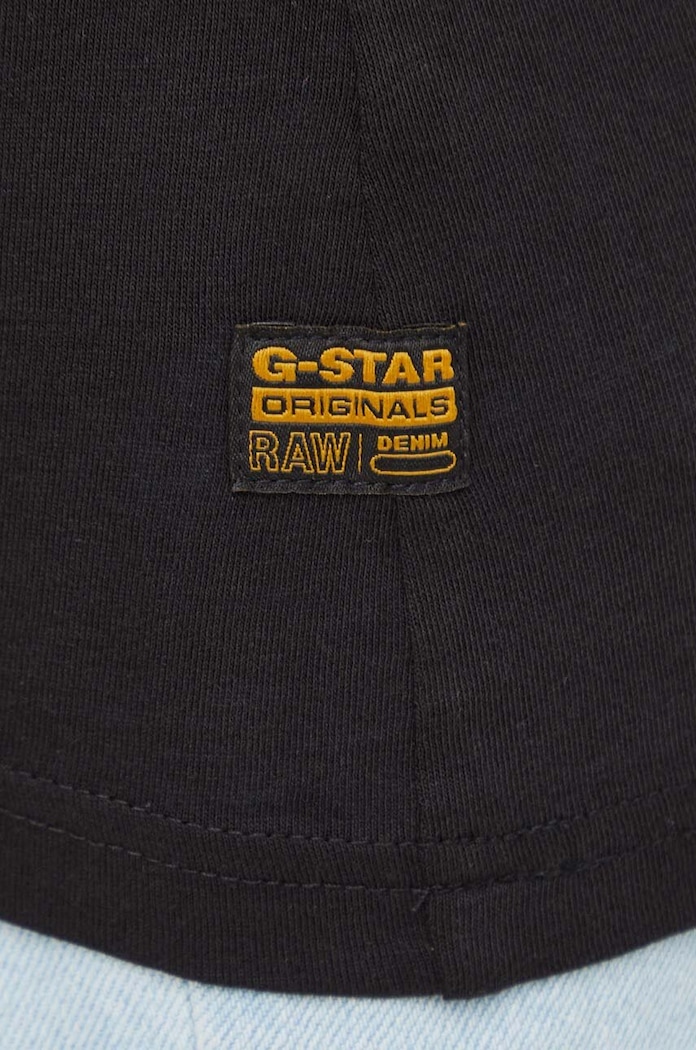 G-Star tricou din bumbac negru D21314.4107