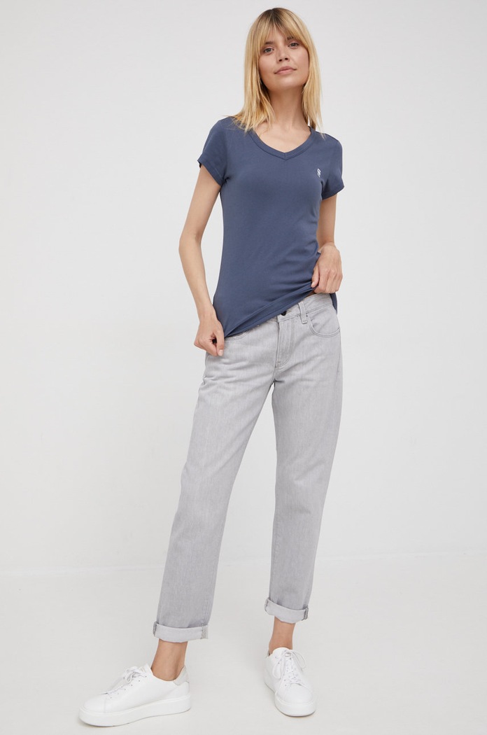 G-Star t-shirt bawełniany D21314.4107 granatowy AA00
