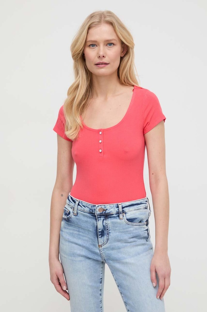 Guess t-shirt KARLEE W2YP24.KBCO2 czerwony SS25