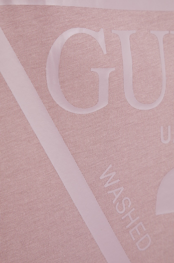 Guess t-shirt bawełniany ADELE V2YI07.K8HM0 fioletowy