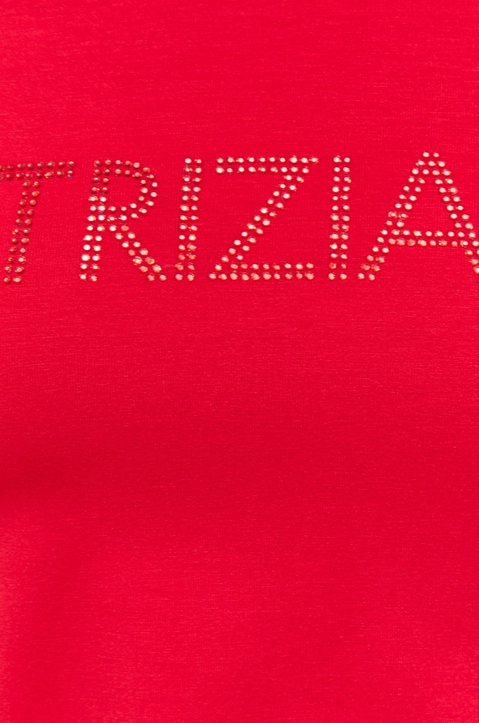 Patrizia Pepe tričko dámské s viskózou CM1419.J013 červená