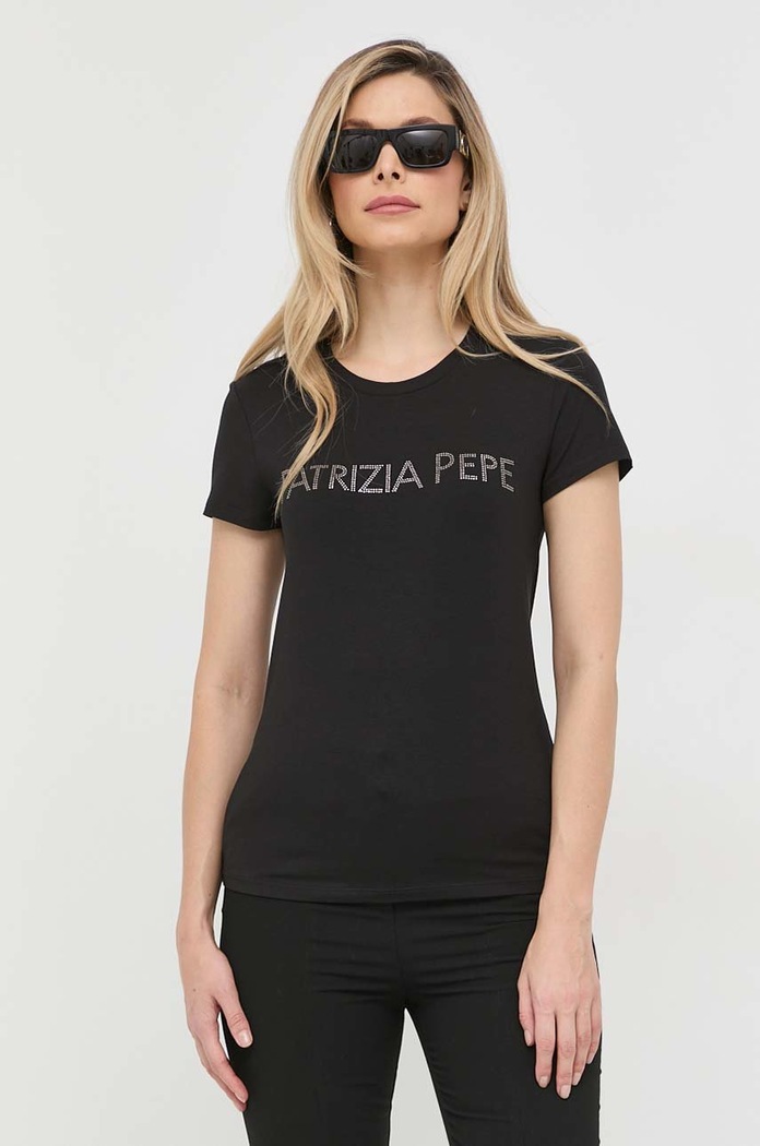 Tričko Patrizia Pepe čierna CM1419.J013