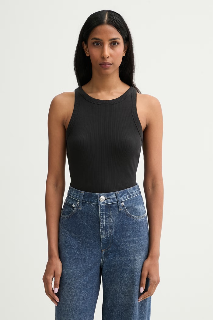Levi's top damski bawełniany czarny A3381.0001