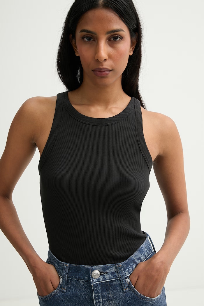 Levi's τοπ γυναικείο βαμβακερό μαύρο A3381.0001