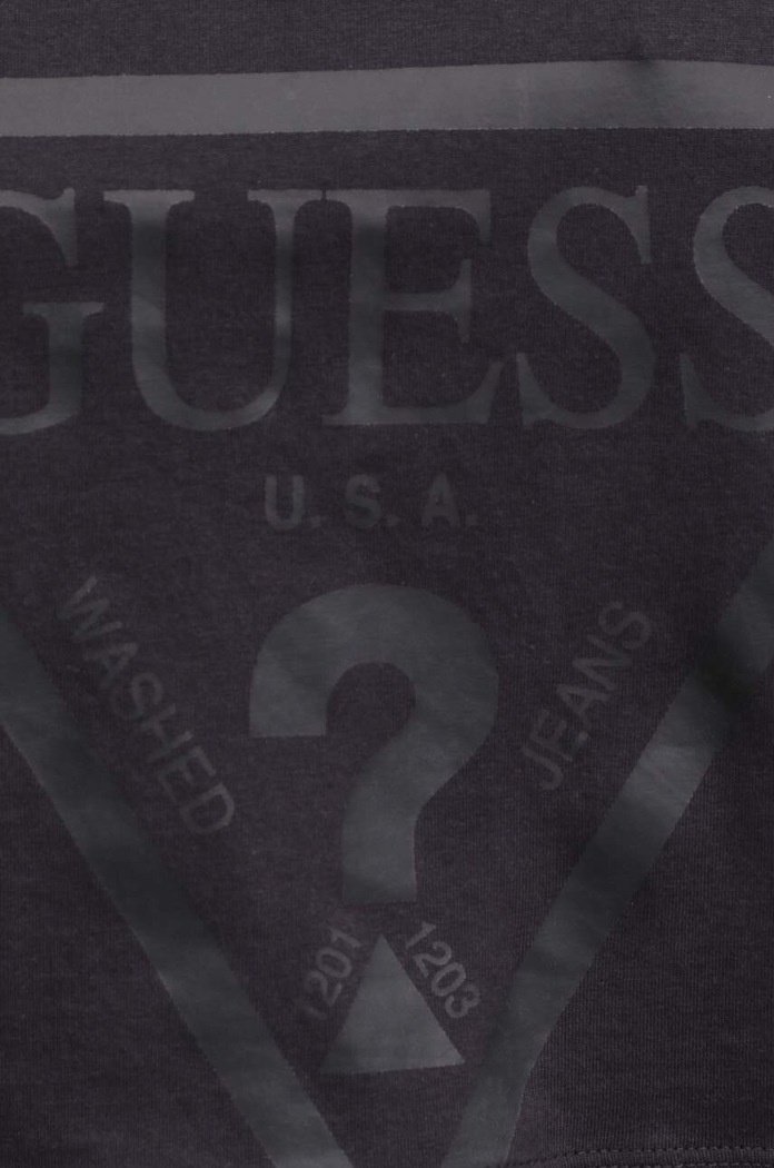 Βαμβακερό μπλουζάκι Guess ADELE V2YI06.K8HM0 μαύρο
