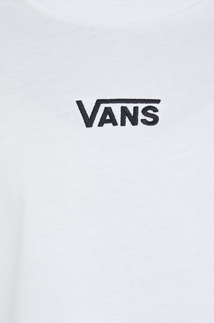 Bavlnené tričko Vans VN0A7YUTWHT1 biela
