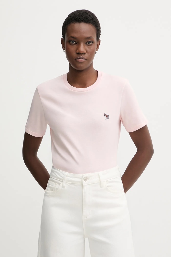 PS Paul Smith t-shirt bawełniany różowy W2R.G799.EP1846