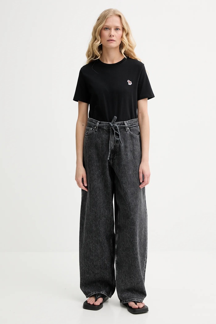 PS Paul Smith Tricou din bumbac W2R.G799.EP1846 negru SS26