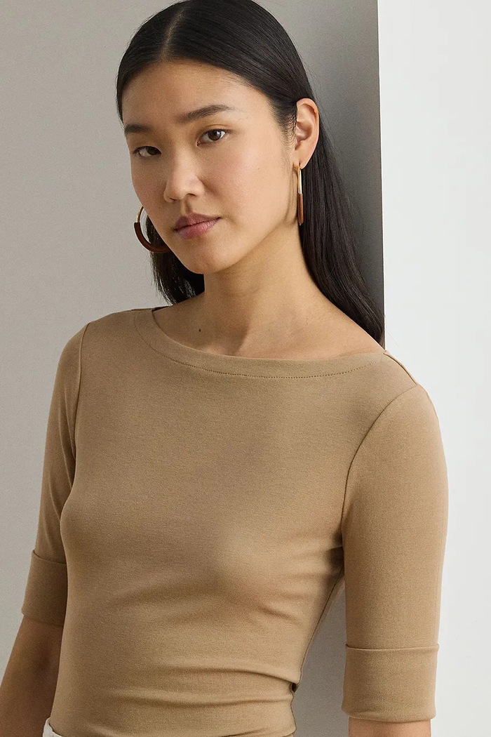 Футболка Lauren Ralph Lauren бежевый 200654963147