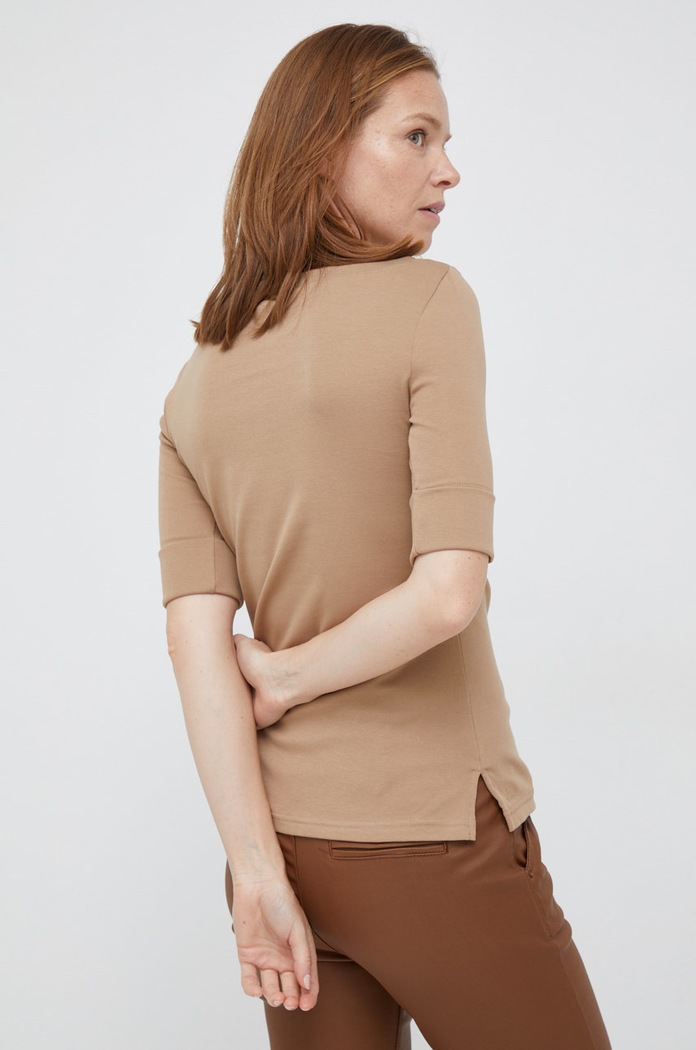 Oblečenie Tričko Lauren Ralph Lauren 200654963147 béžová