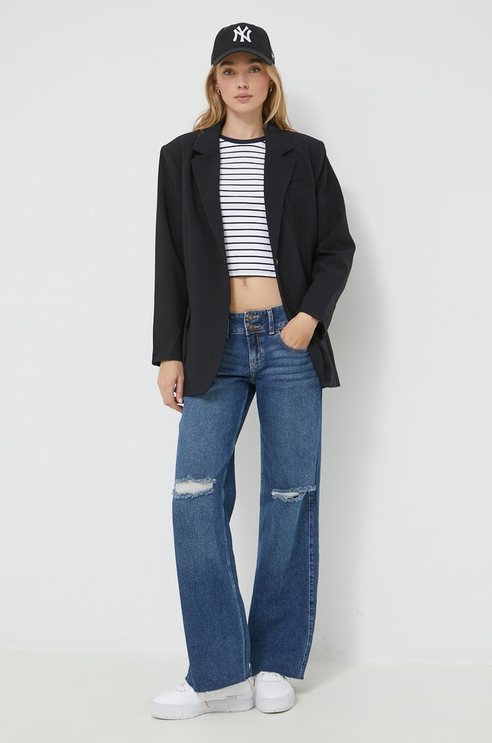Тениска Abercrombie & Fitch KI139.2630.104 бял AW22