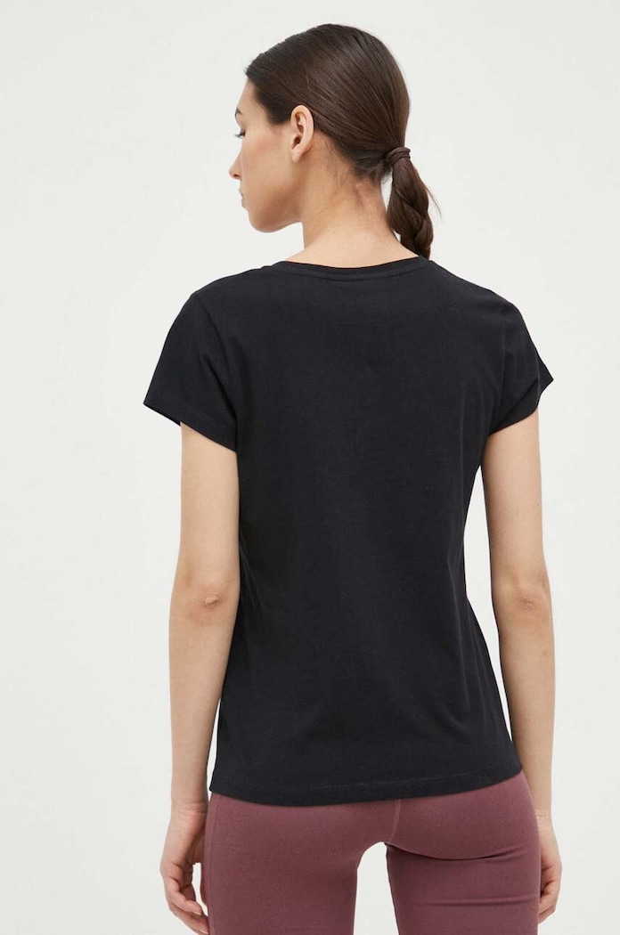 Odzież Peak Performance T-shirt bawełniany G77700 czarny