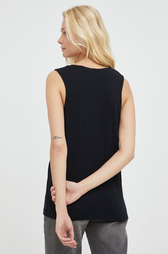 American Vintage top JAC47 negru AW22
