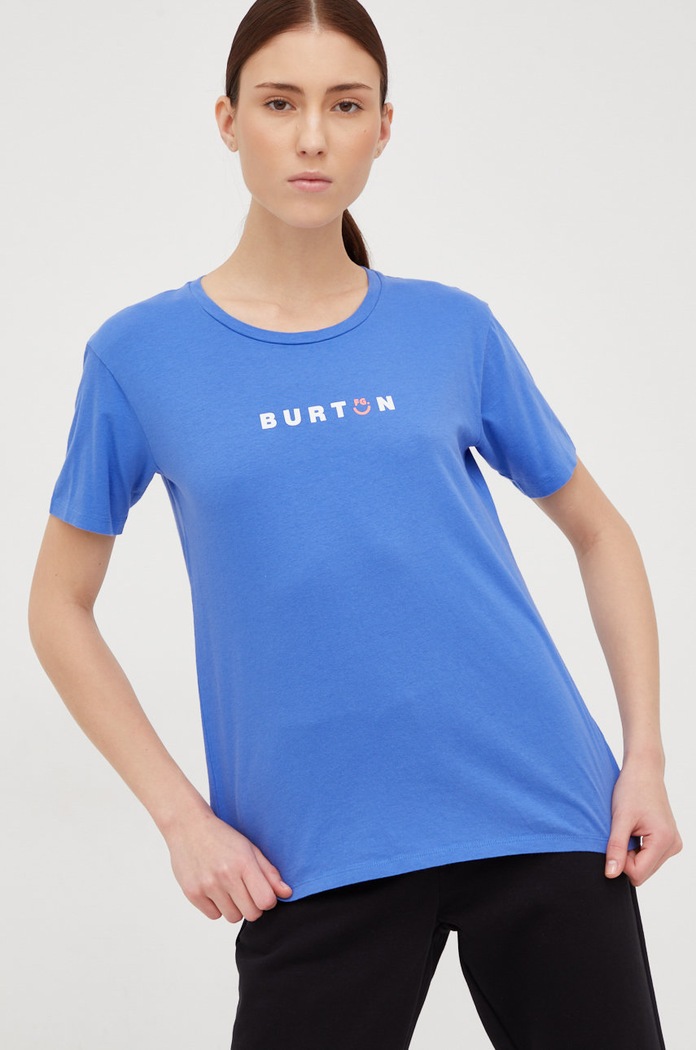 Bavlněné tričko Burton modrá 23478100401