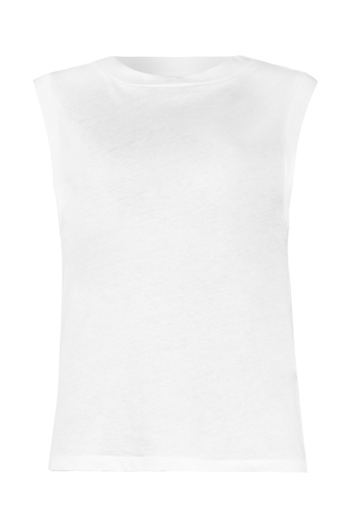 Top bawełniany IMOGEN TANK AllSaints biały WM221M