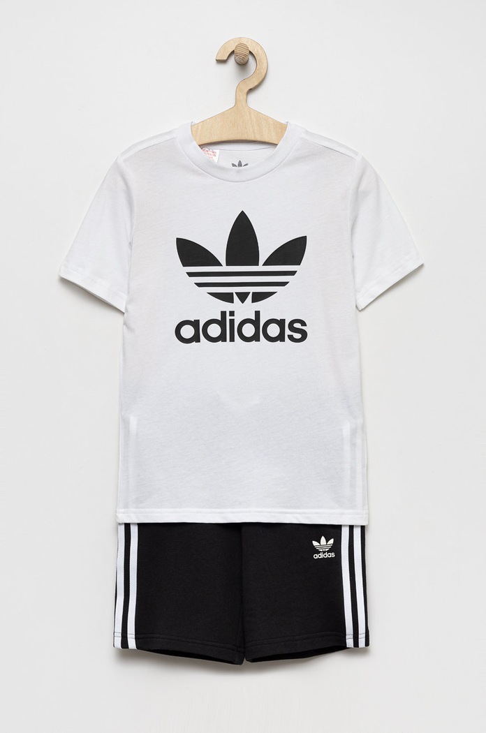 adidas Originals compleu copii print alb HK2968