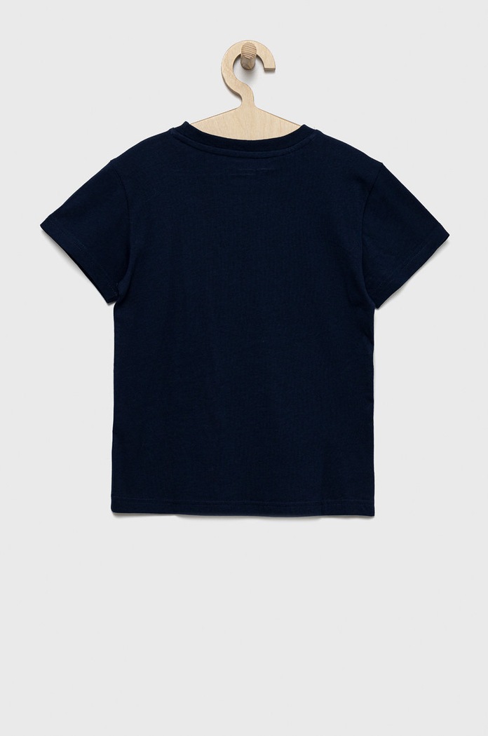 Dětské bavlněné tričko adidas Originals HK0260 námořnická modř AW24
