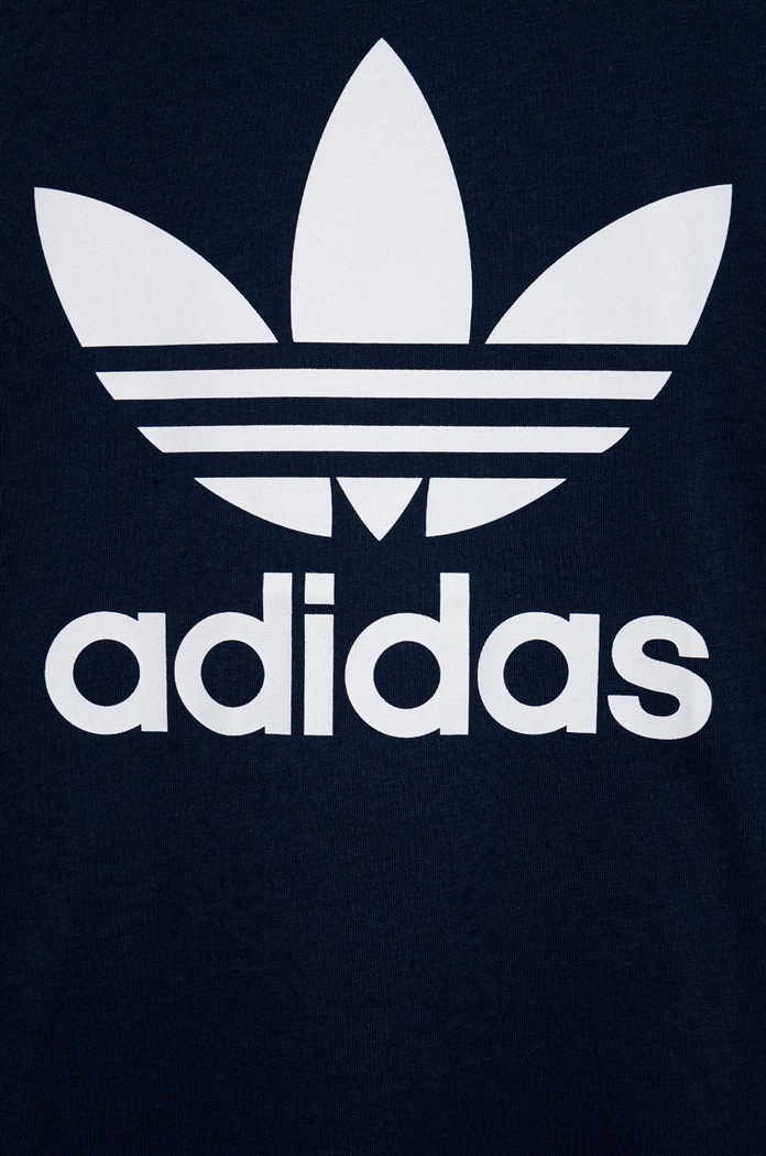 CHLAPEC Dětské bavlněné tričko adidas Originals HK0260 námořnická modř
