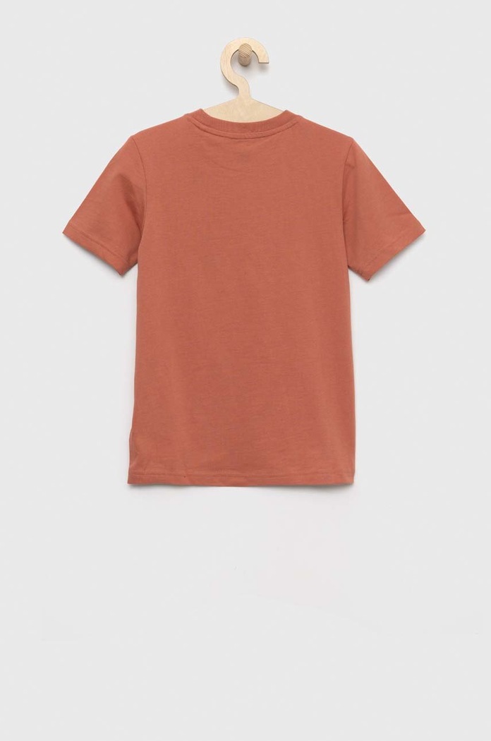 adidas Originals t-shirt bawełniany dziecięcy HK2816 pomarańczowy AW22