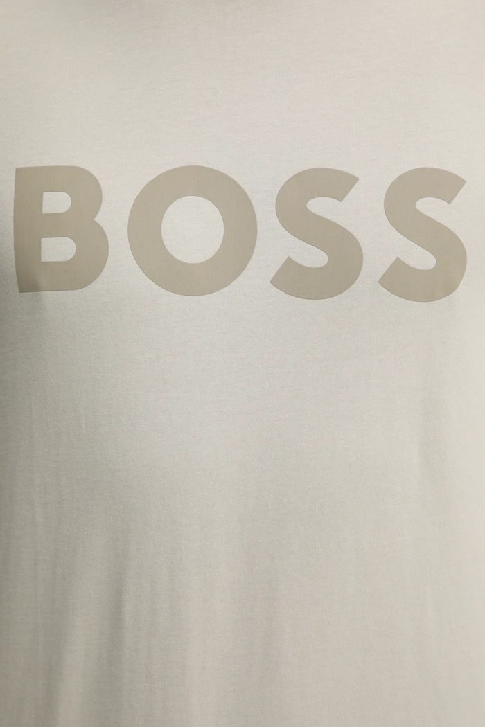 Хлопковая футболка BOSS Orange BOSS ORANGE Thinking 1 50481923 бежевый