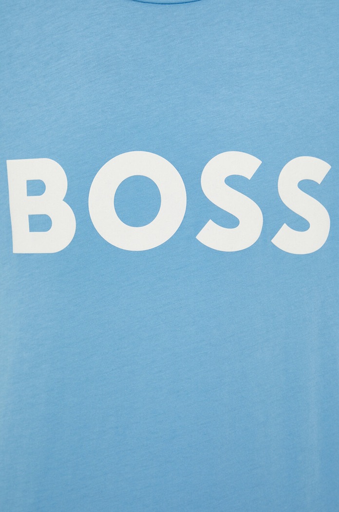 Βαμβακερό μπλουζάκι BOSS BOSS CASUAL Gelio-C_Sz40 50481923 μπλε