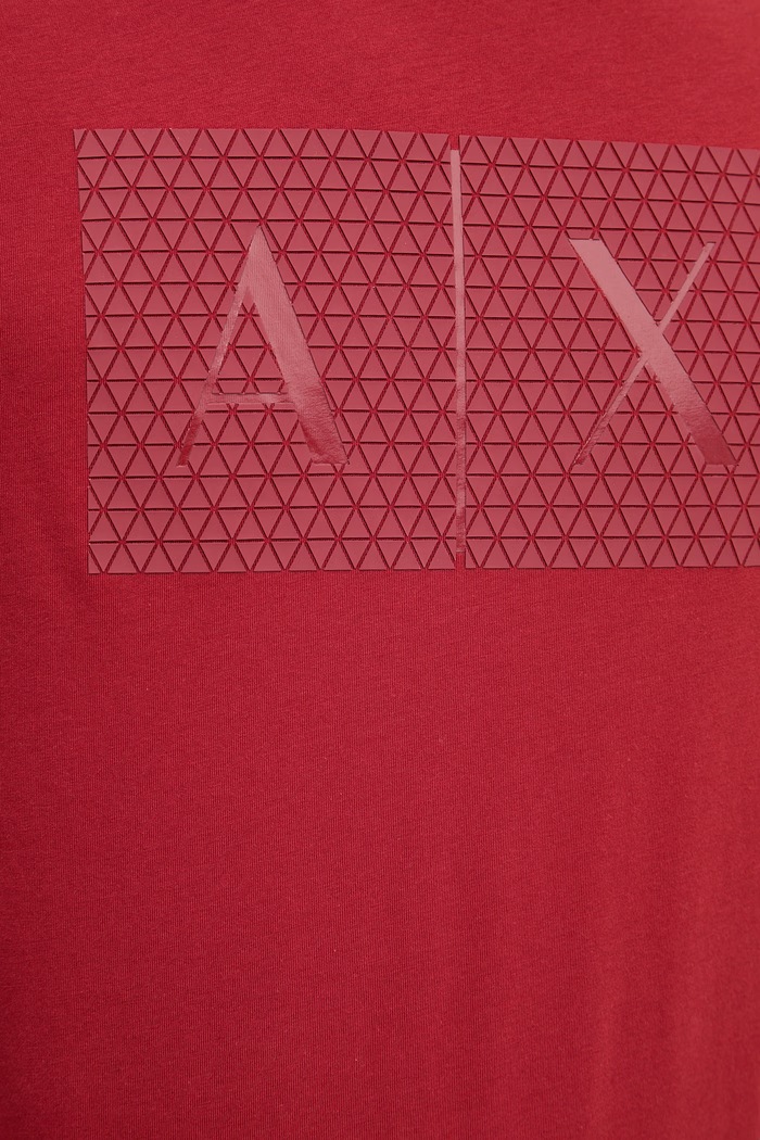Armani Exchange T-shirt męski bawełniany 8NZTCK.Z8H4Z czerwony