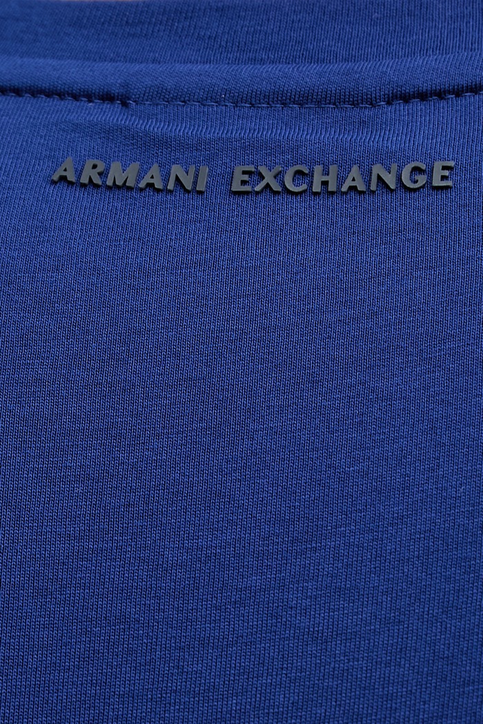 Armani Exchange T-shirt męski bawełniany 8NZTCK.Z8H4Z niebieski