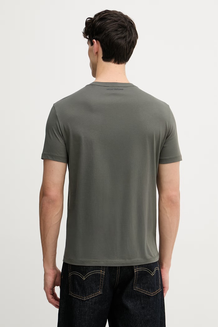 Odzież Armani Exchange T-shirt męski bawełniany 8NZTCK.Z8H4Z zielony