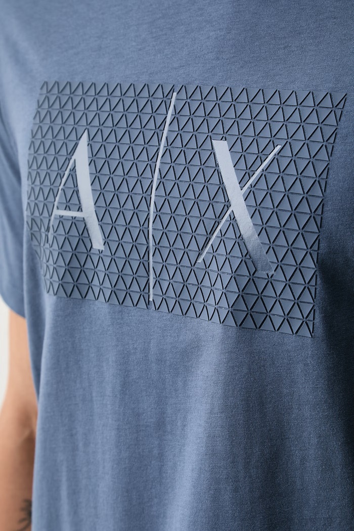 Armani Exchange tričko pánské bavlněné 8NZTCK.Z8H4Z modrá