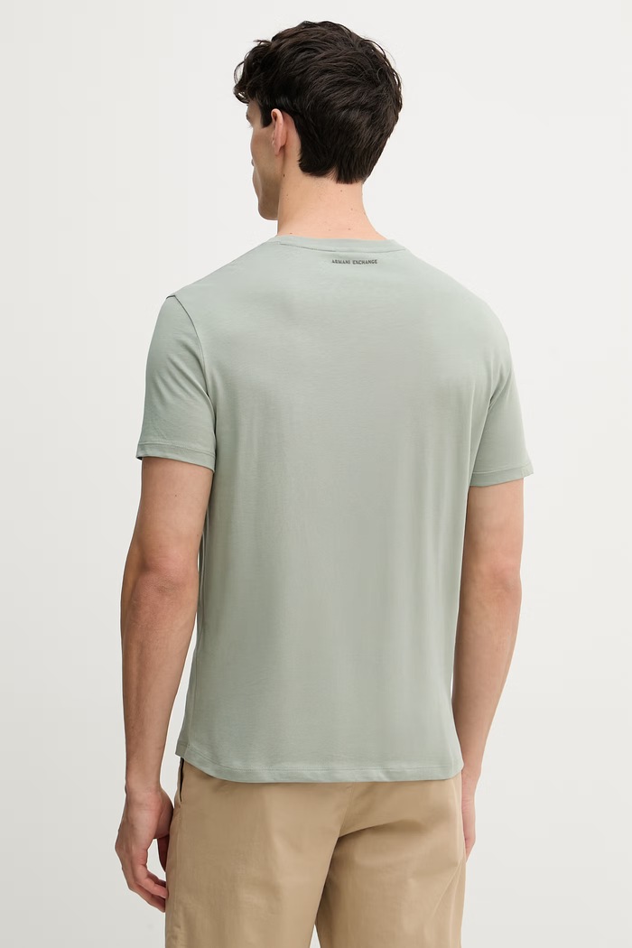 Odjeća Armani Exchange majica za muškarce od pamuka 8NZTCK.Z8H4Z zelena