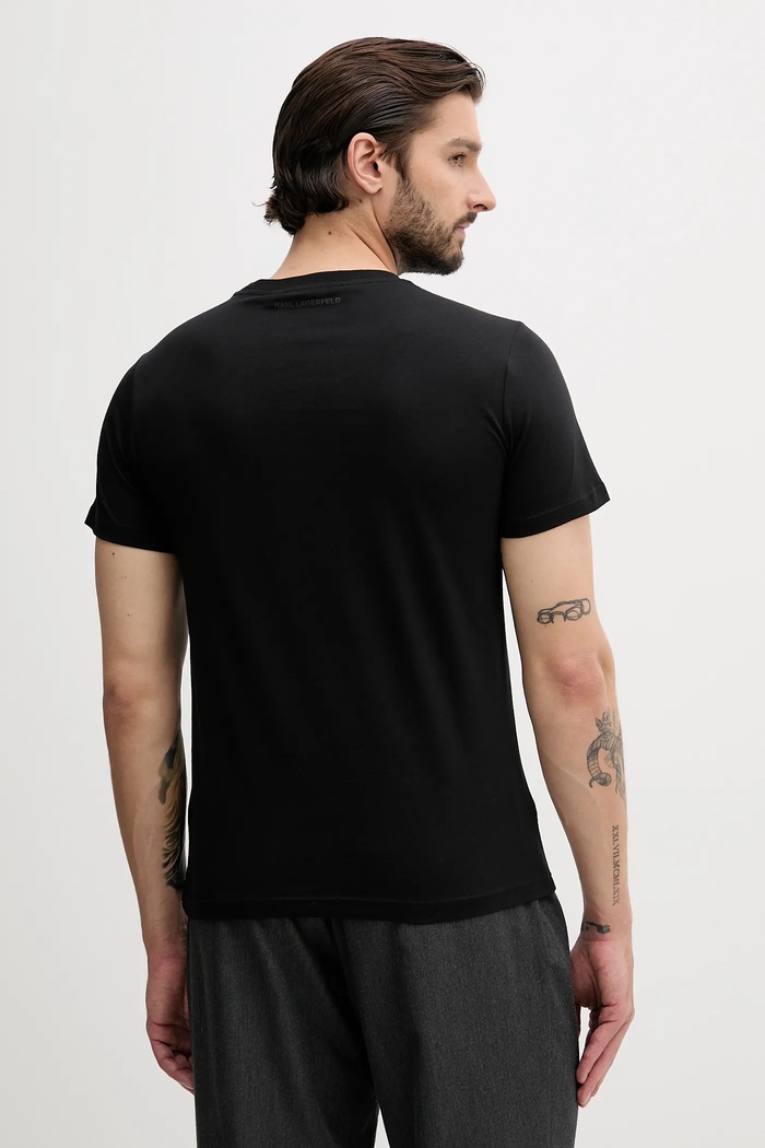 Odzież Karl Lagerfeld t-shirt bawełniany 500251.755071 500251.755071 czarny