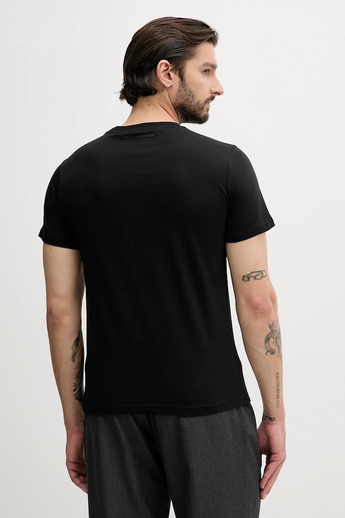 Odzież Karl Lagerfeld t-shirt bawełniany 500251.755071 500251.755071 czarny