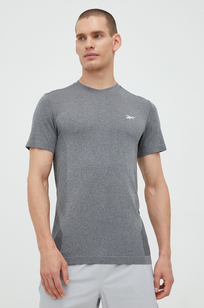 Tréninkové tričko Reebok směs šedá HI1438