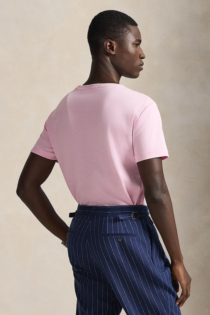 Хлопковая футболка Polo Ralph Lauren 710740727010 розовый SS26