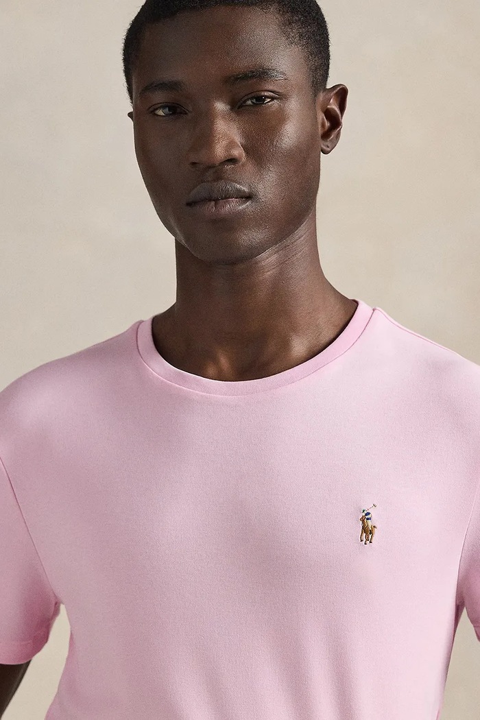 Polo Ralph Lauren t-shirt in cotone rosa 710740727010