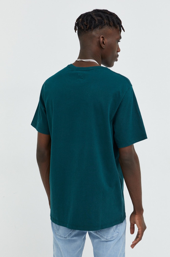 Odzież Levi's T-shirt bawełniany SS ORIGINAL HM 56605.0140 zielony