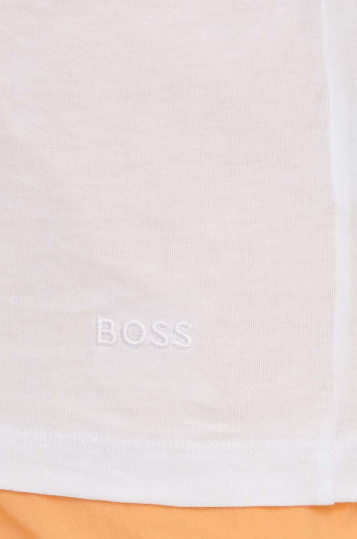 Bavlnené tričko BOSS 3-pak biela 50475278