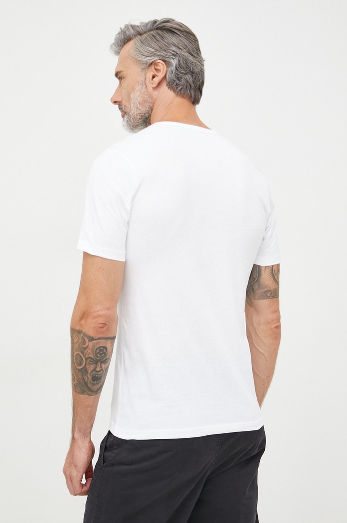 Oblečení Bavlněné tričko BOSS TShirt RN 3P Classic 50475284 bílá