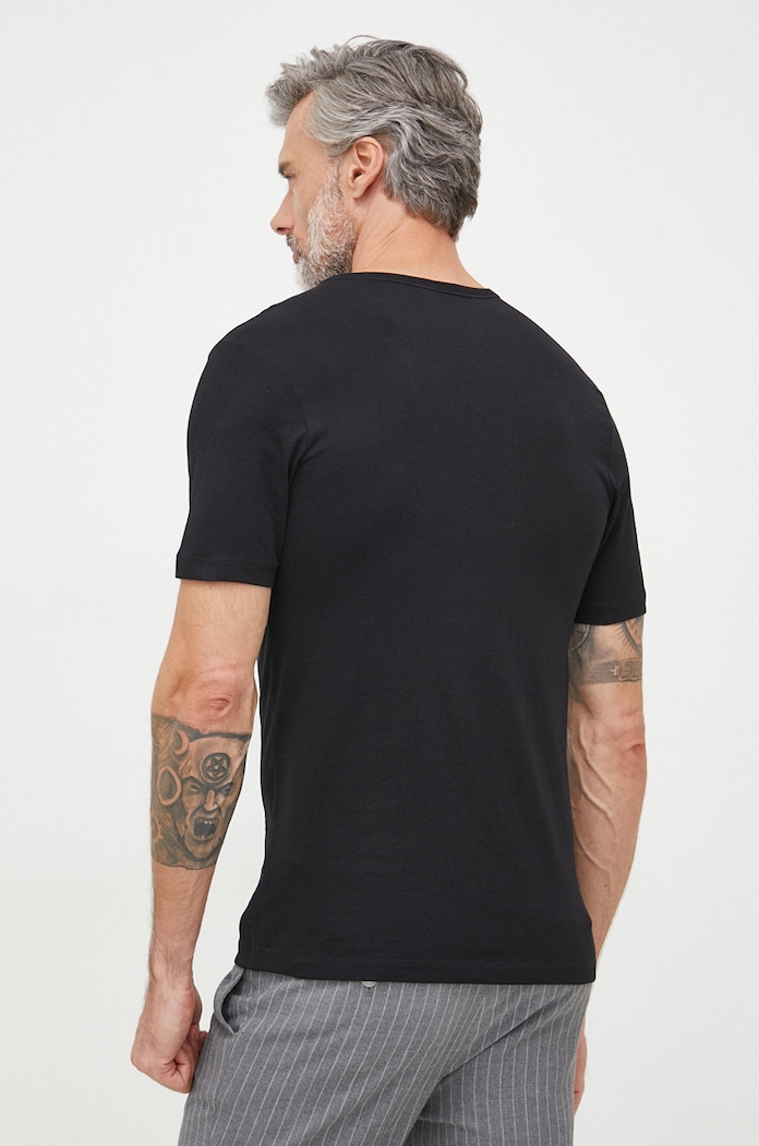 Одяг Бавовняна футболка BOSS (3 шт.) TShirt RN 3P Classic 50475284 чорний
