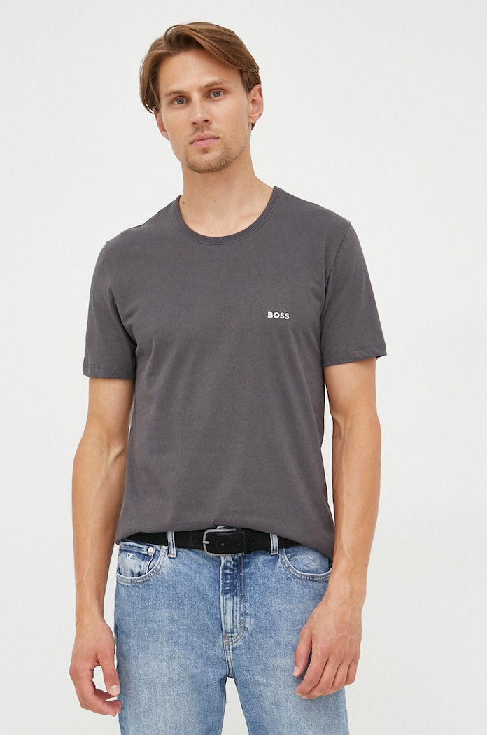 Бавовняна футболка BOSS (3 шт.) TShirt RN 3P Classic бавовна барвистий 50475284