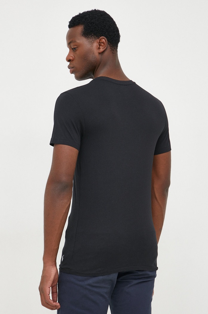 Polo Ralph Lauren tricou din bumbac 3 - Pack negru 714830304014