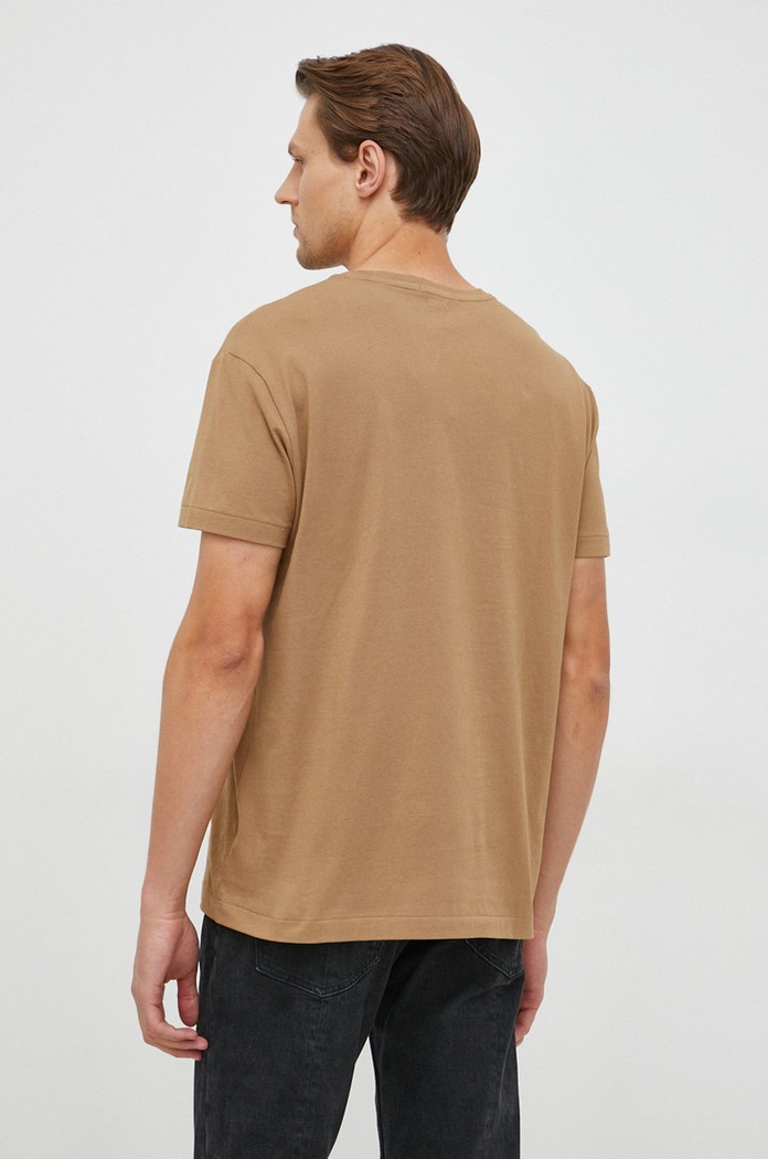 Odzież Polo Ralph Lauren t-shirt bawełniany 710878616006 brązowy